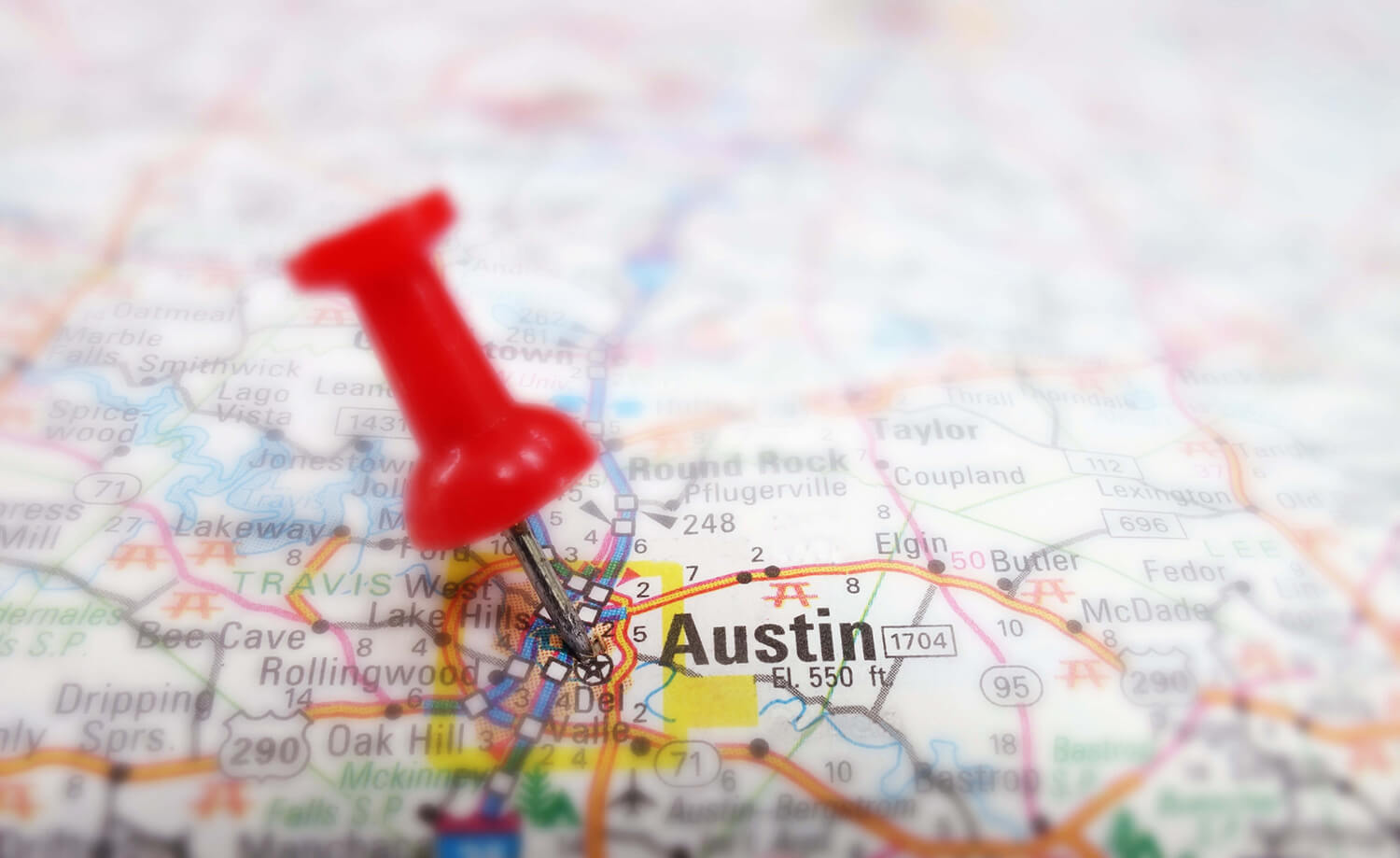 map of austin, texas